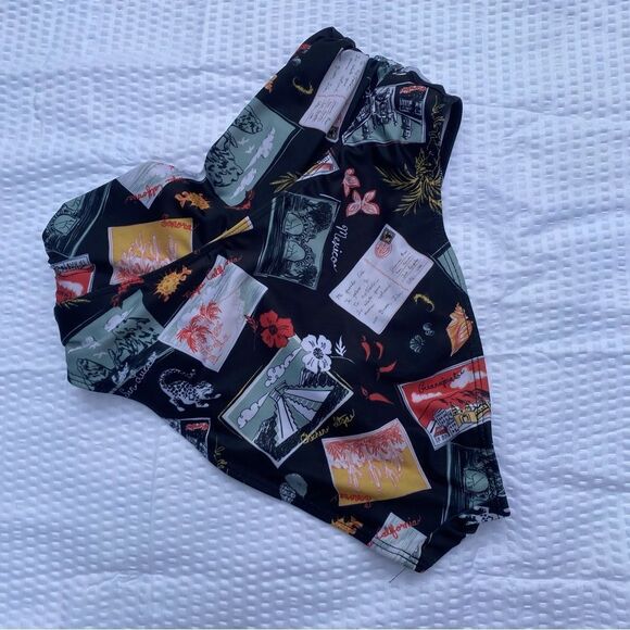 Reformation High Waisted Postage Postcard Bikini Bottoms XS NEW NWOT - Picture 6 of 6